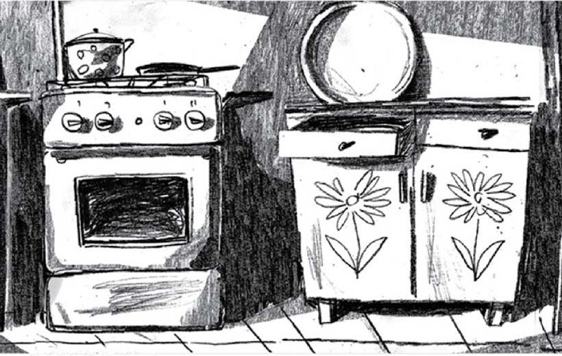 تصویرسازی آشپزخانه